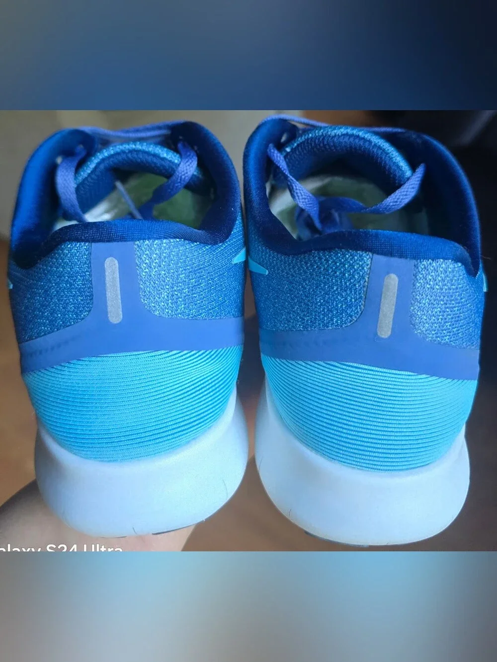 Sz 8 Women's NIKE FREE RN Blue Running Training Shoes